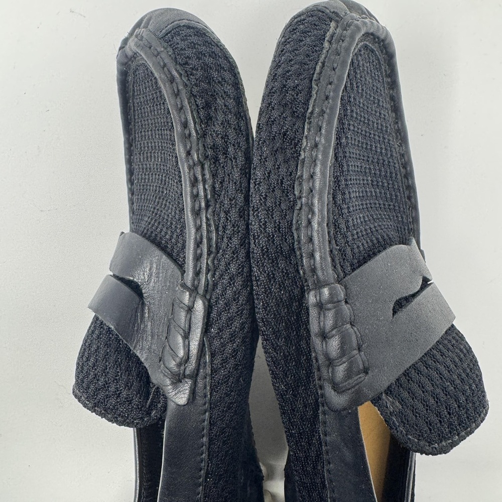 Cole Haan Shoes Mens Size 8M Black Driving Loafers Penny Mesh Leather Comfort - Picture 5 of 9
